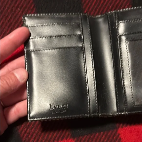 Ralph Lauren Black and White Houndstooth Wallet - Picture 3 of 4